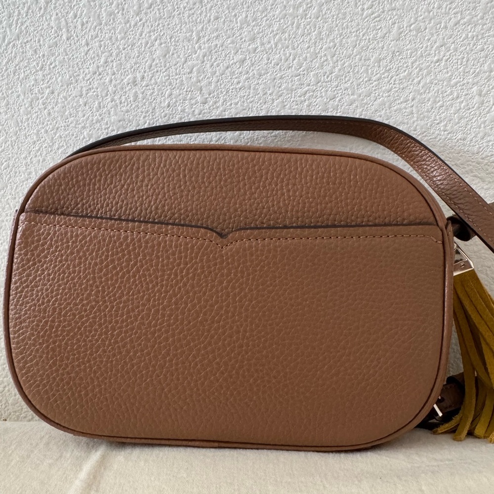 KATE SPADE Kourtney Suede Mustard Crossbody Bag - Picture 14 of 15